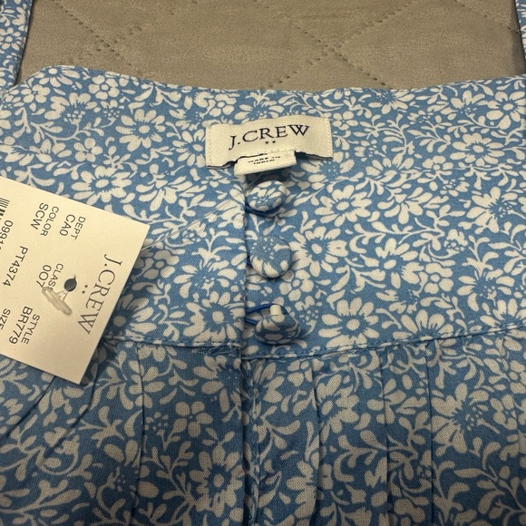 NWT J.Crew Light Blue Floral Blouse - Picture 11 of 11